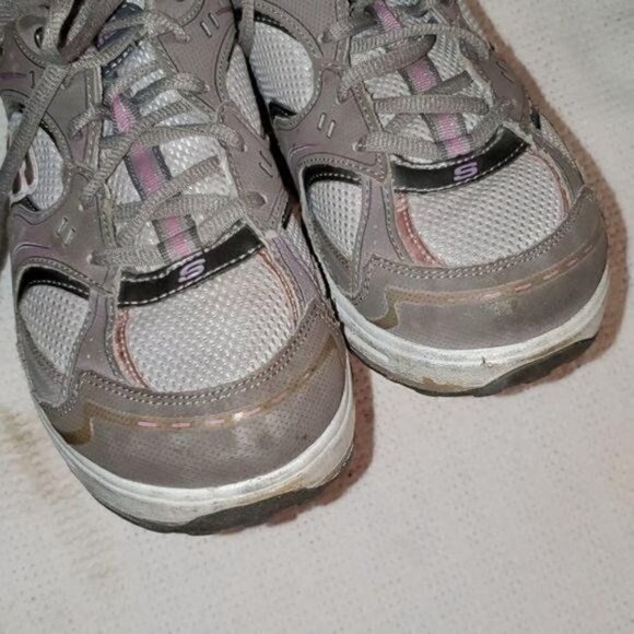 Skechers Shape-ups Sz. 8 Purple & Silver Athletic Sneakers - Picture 4 of 8